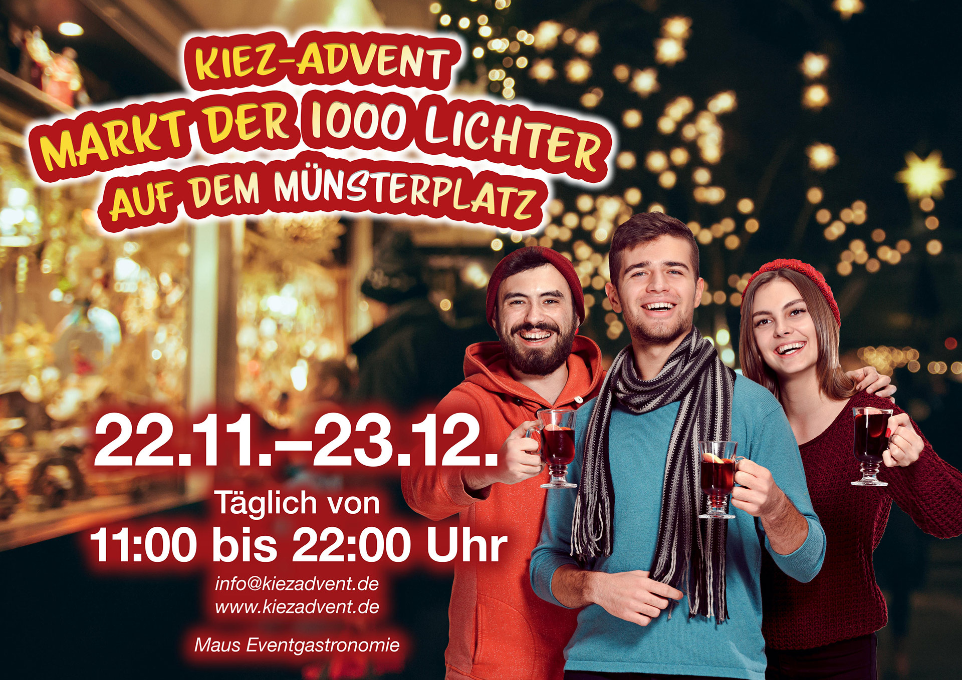 Kiez-Advent | Markt der 1000 Lichter | Auf dem Müsnterplatz